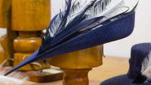 Pen B Feather hat wedding photography
